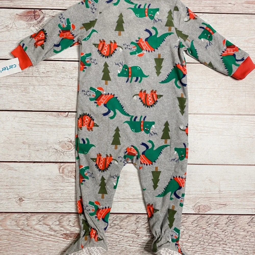 📌🆕 Carter’s • Dinosaur • Holiday Pajamas